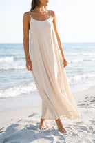 Ibizamode Dress Icha Ivory with airy flowy fit and feminine summer look
