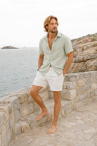 Isla Ibiza Bonita Short Carlos White mens summer outfit