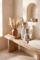 Ibizamode handcrafted white boho soul doll with shell details in bohemian interior