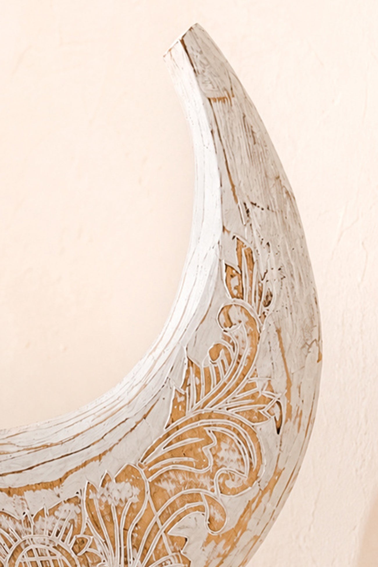 Ibzhome Ibiza Moon Sculpture White decoratief maanbeeld voor bohemian interieur