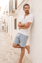 Isla Ibiza Bonita Short Javier Sky Bleu mens beachwear