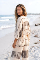 Ibizamode Pants Mega Maraluna Ivory with airy ombre look and flowy summer fit