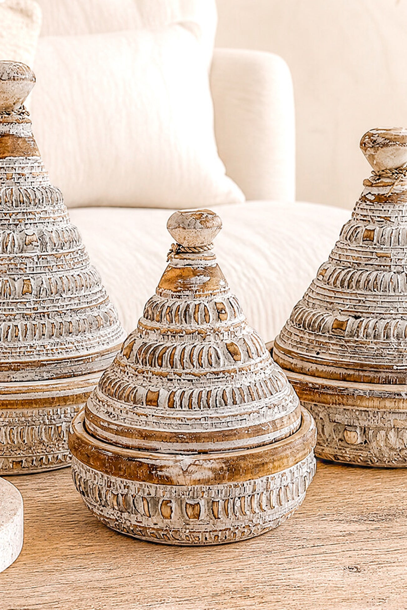 Ibzhome Boho Tajin Box Brown decoratief houten woonaccessoire