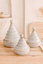 Ibzhome Boho Tajin Box White decoratief houten woonaccessoire