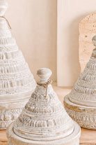 Ibzhome Boho Tajin Box White decoratief houten woonaccessoire