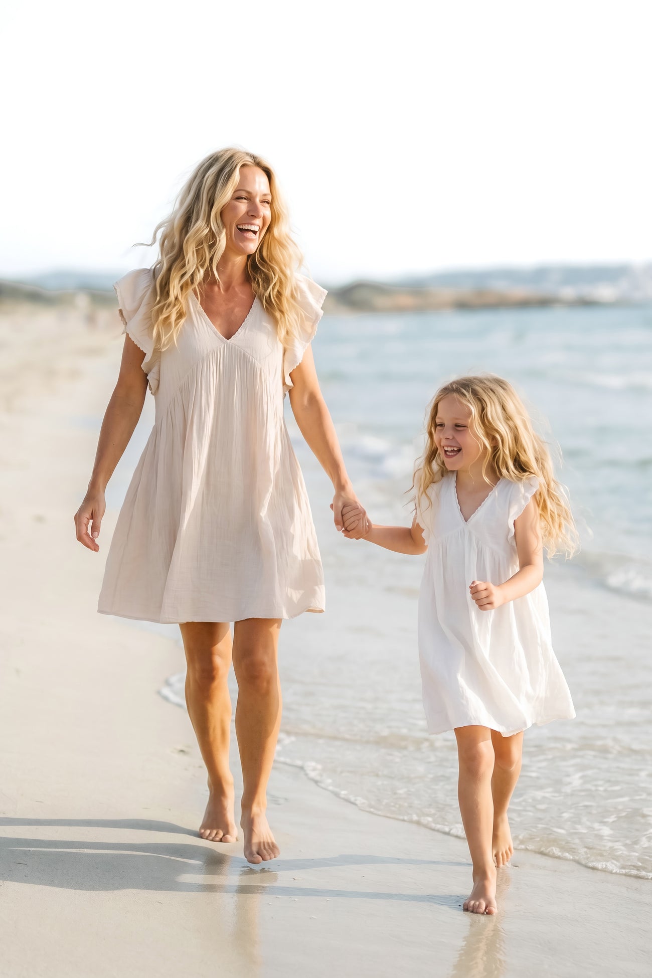 Ibzmode Kids Dress Luni Ivory bohemian girls dress