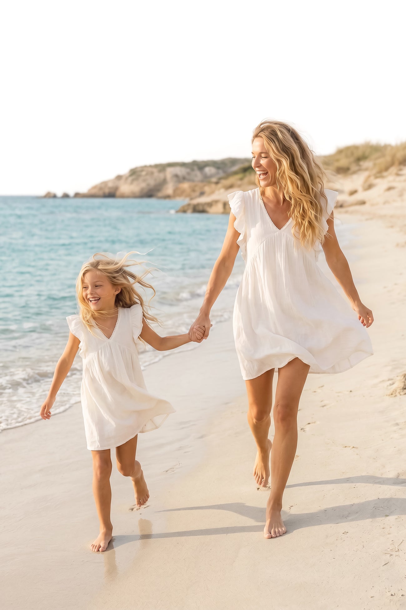 Ibzmode Kids Dress Luni Ivory bohemian girls dress