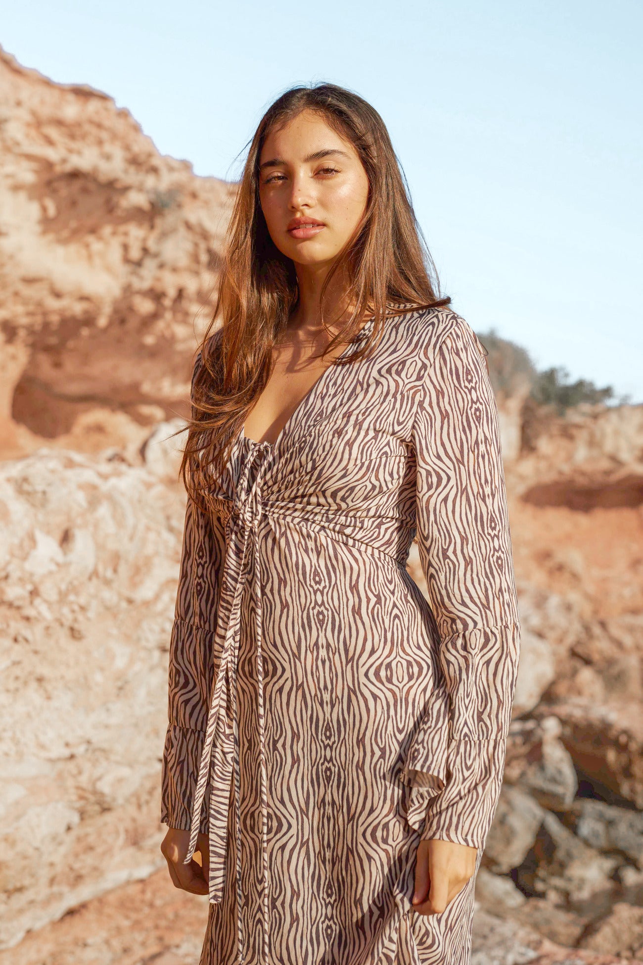 Bohemian blouse in print van Isla Ibiza, Brands of Ibiza