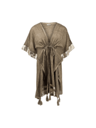 Bohemian kimono in taupe van ibzmode, Brands of Ibiza
