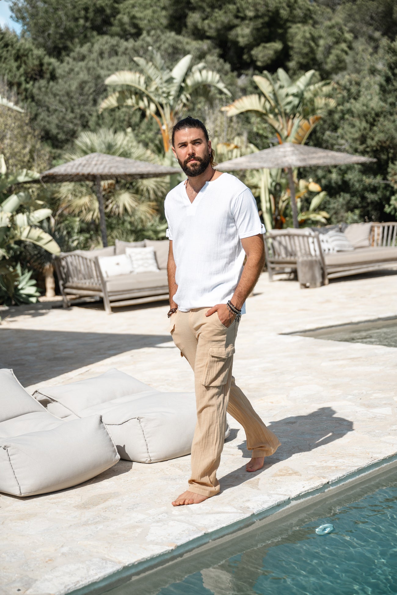 Bohemian item in white van ibzmode, Brands of Ibiza