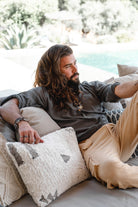 Bohemian blouse in anthracite van ibzmode, Brands of Ibiza