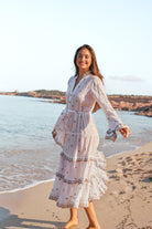 Bohemian jurk in white van Isla Ibiza, Brands of Ibiza