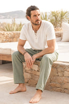 Isla Ibiza Bonita Pants Alejandro Antique Green mens style