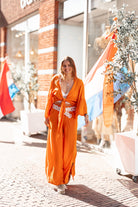 Ibzmode Pantalon Lirena Orange wide leg pants for King's Day and football events