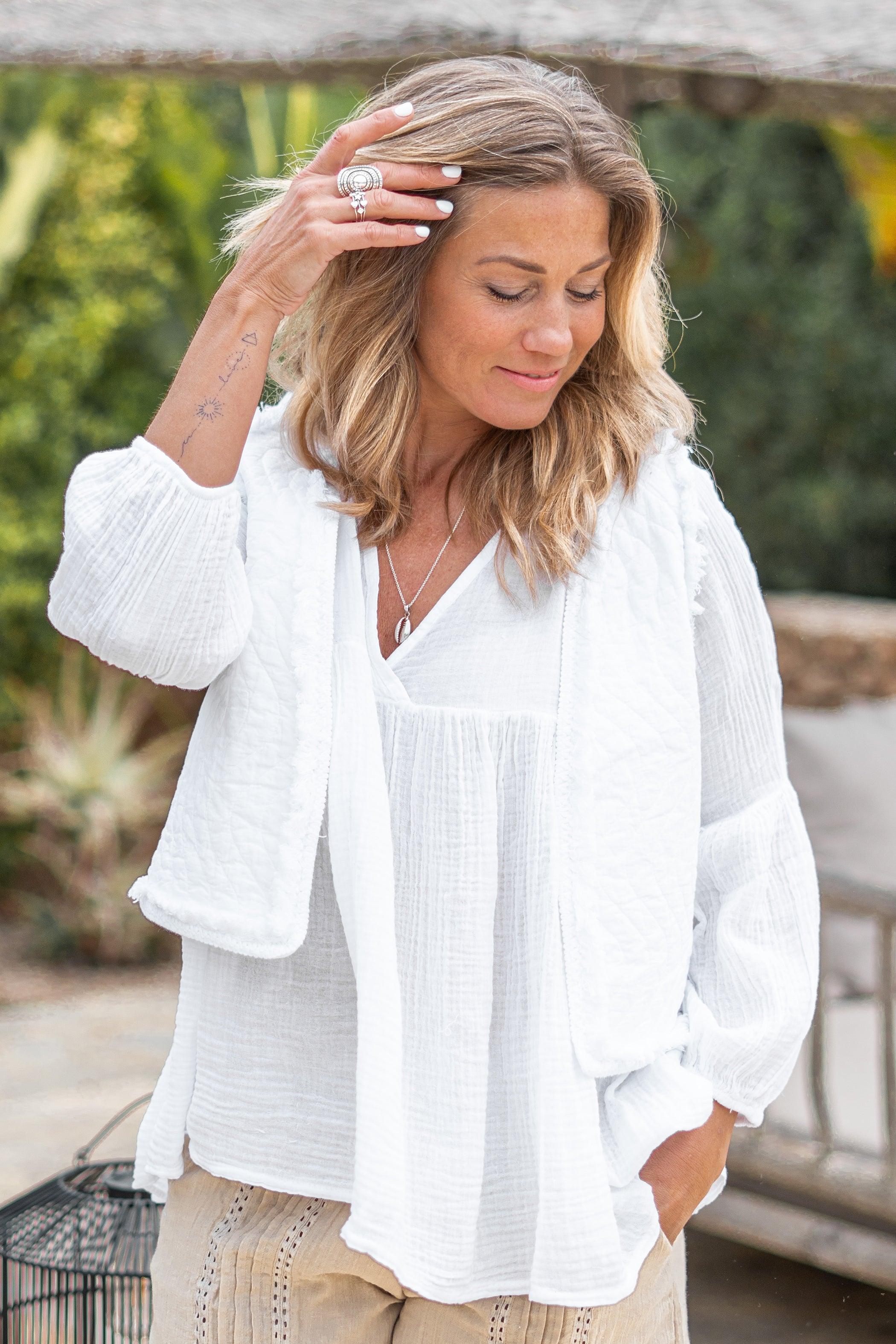 Bohemian item in white van ibzmode, Brands of Ibiza