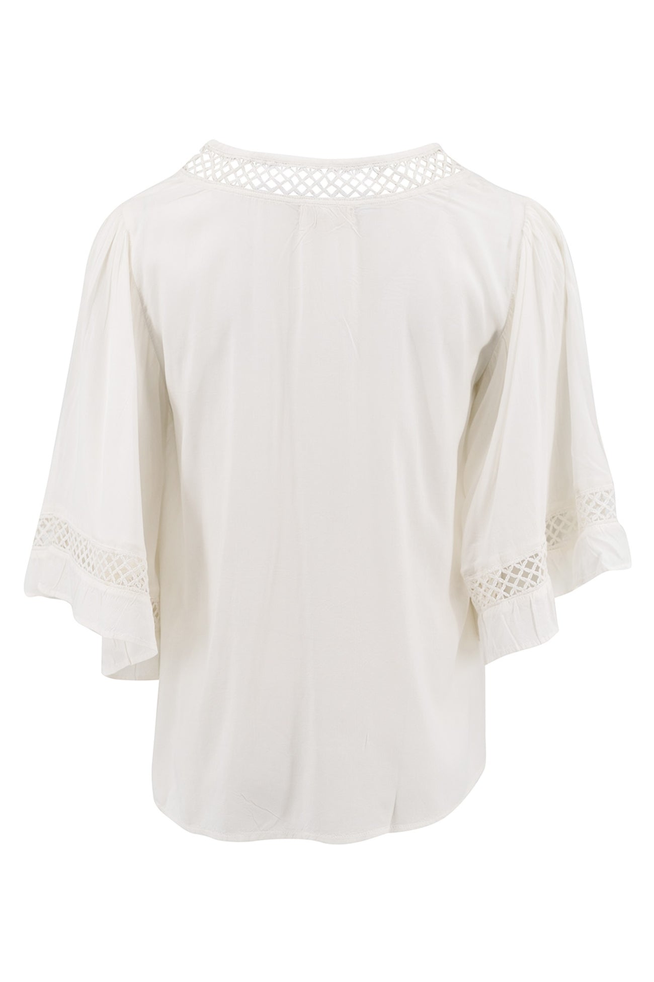 Bohemian top in ivory van ibzmode, Brands of Ibiza