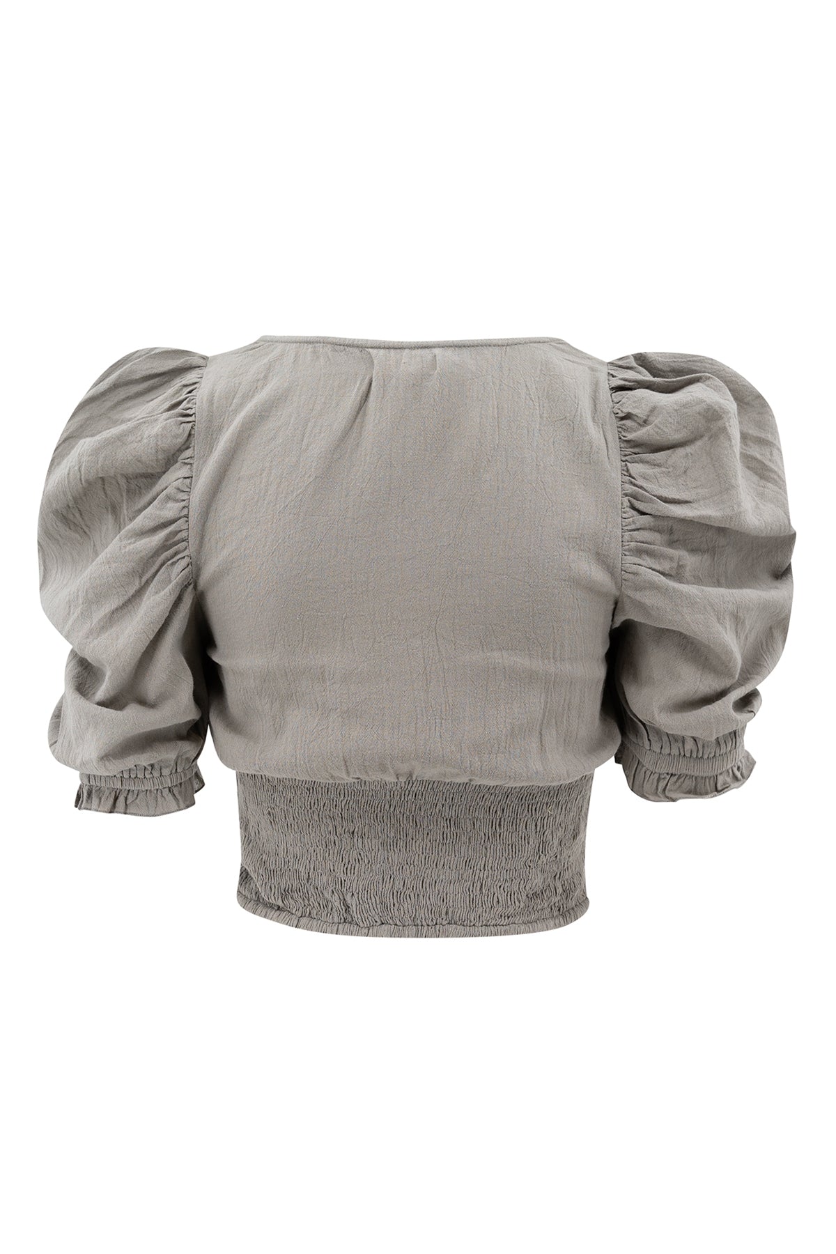 Bohemian top in khaki van ibzmode, Brands of Ibiza