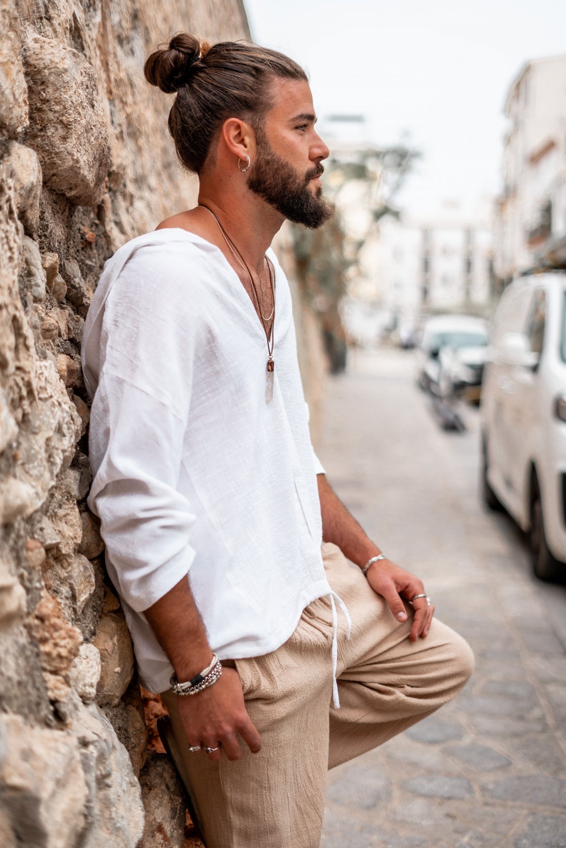 Bohemian item in white van ibzmode, Brands of Ibiza