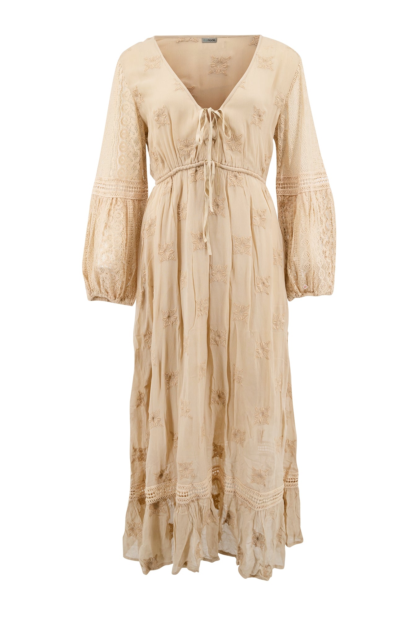 Bohemian jurk in powder van ibzmode, Brands of Ibiza