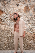 Bohemian blouse in sand van ibzmode, Brands of Ibiza