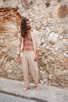 Bohemian blouse in sand van ibzmode, Brands of Ibiza