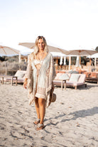 Ibzmode Short Kimono Flora Miranza Mint beach kimono
