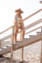 Ibzmode Long Kimono Fiore Miranza Mint bohemian beach kimono