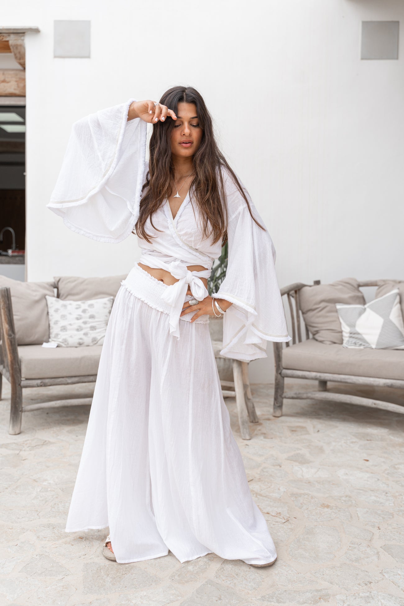 Bohemian item in white van ibzmode, Brands of Ibiza