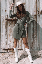Vestido bohemio en color caqui de MOOST Wanted, Brands of Ibiza