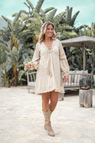 Prenda de estilo bohemio en color arena de ibzmode, Brands of Ibiza