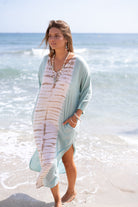 Ibizamode Kaftan Milla Maraluna Mint with airy ombre look and relaxed beach fit