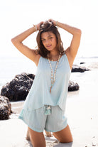 Ibizamode Short Solita Mint with airy flowy fit and relaxed summer look