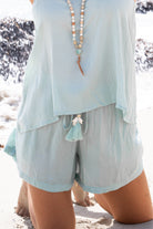 Ibizamode Short Solita Mint with airy flowy fit and relaxed summer look