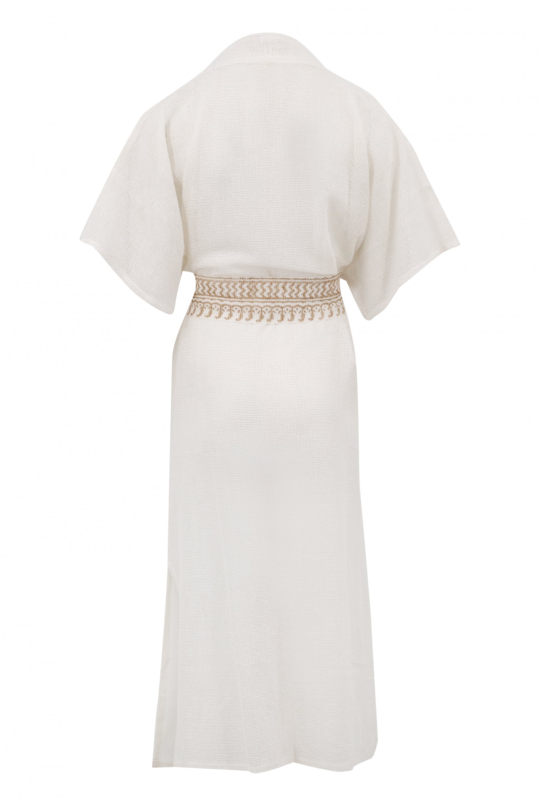 Bohemian kimono in white van ibzmode, Brands of Ibiza