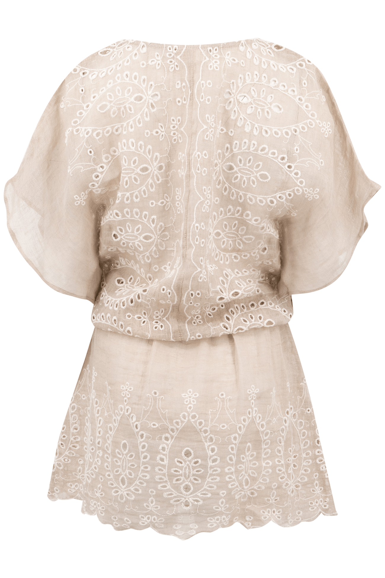 Bohemian jurk in sand van ibzmode, Brands of Ibiza