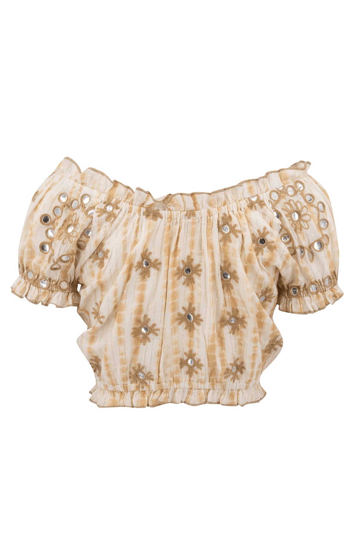 Bohemian top in natural van ibzmode, Brands of Ibiza