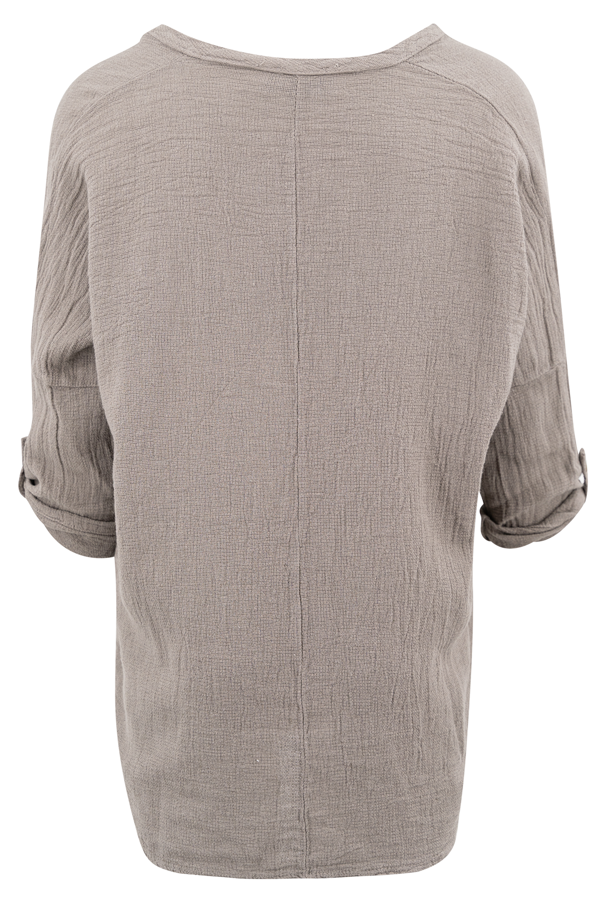 Bohemian blouse in taupe van ibzmode, Brands of Ibiza