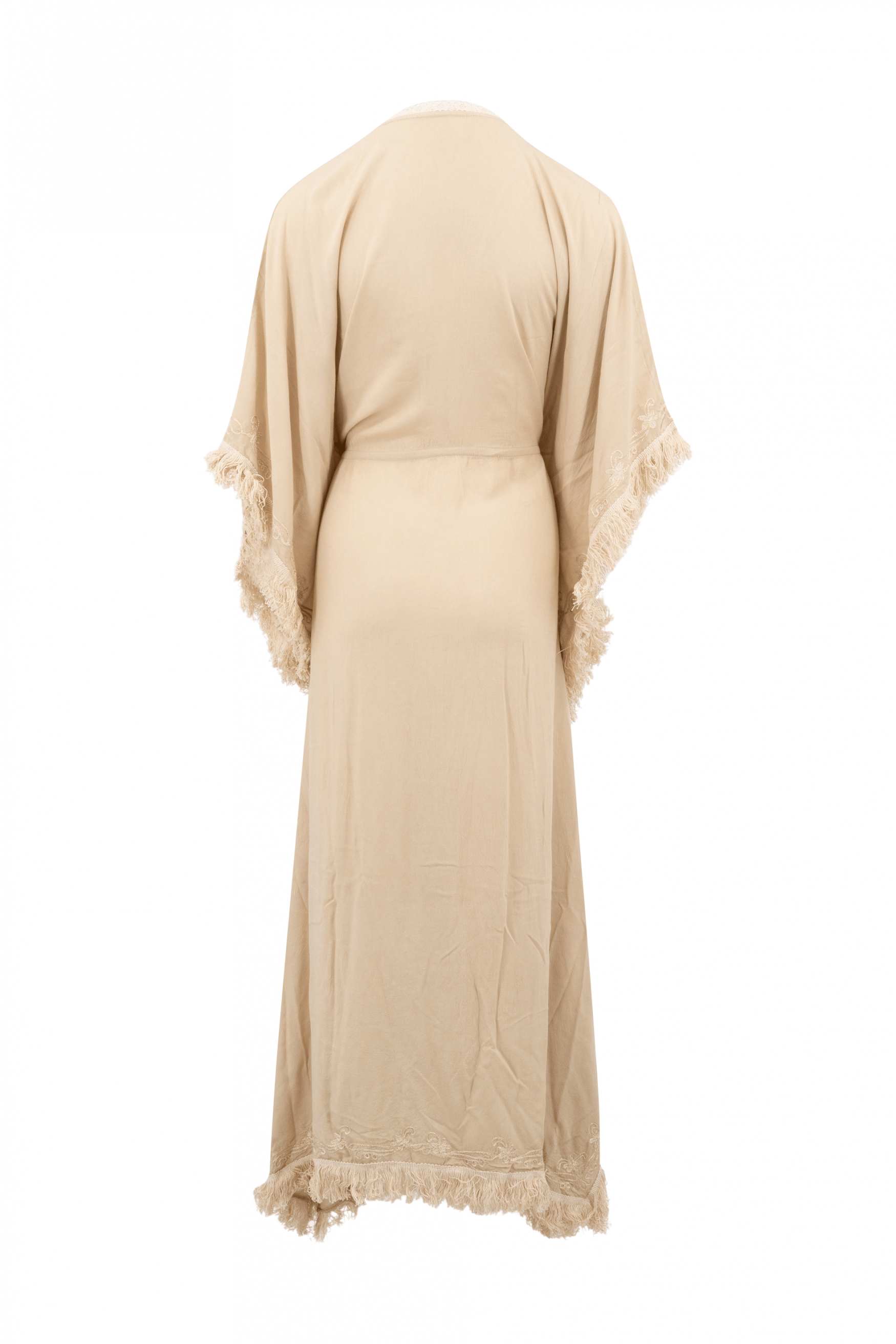 Bohemian kimono in sand van ibzmode, Brands of Ibiza