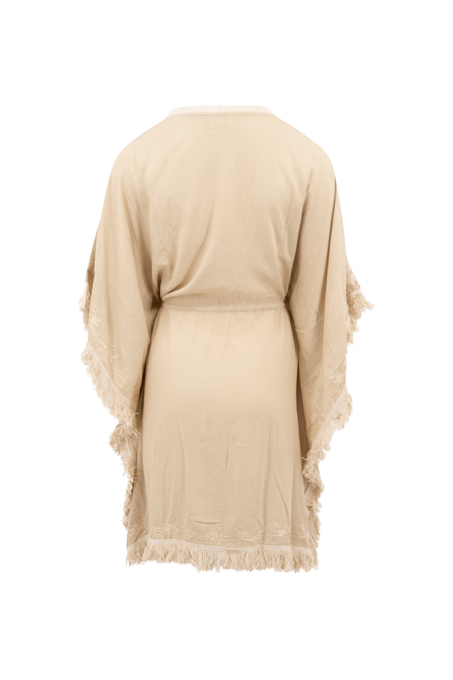 Bohemian kimono in sand van ibzmode, Brands of Ibiza