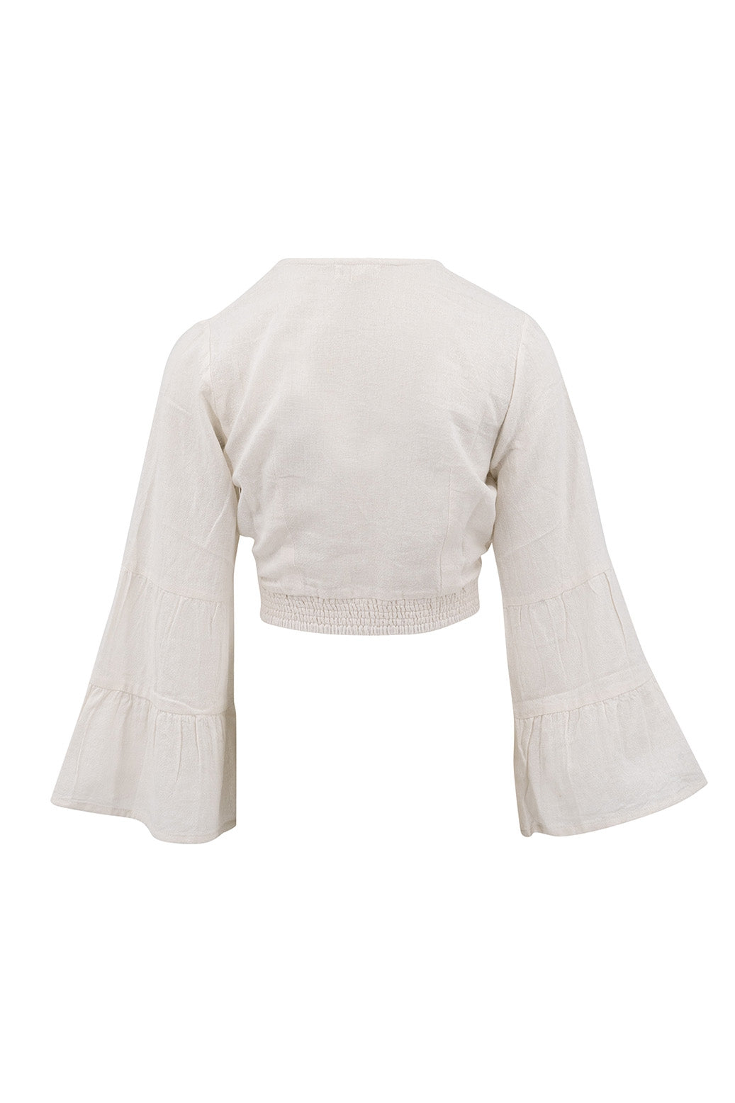 Bohemian top in white van ibzmode, Brands of Ibiza