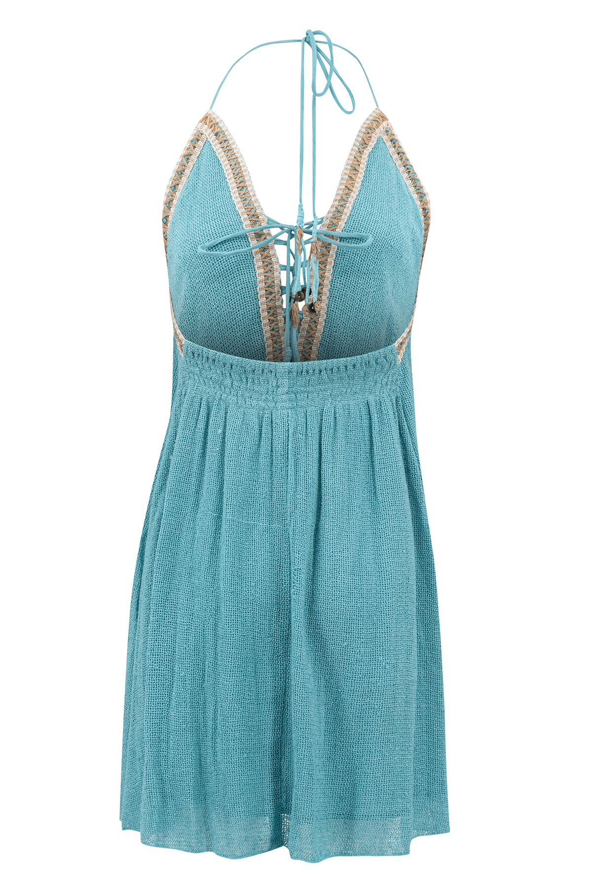 Bohemian jurk in aqua van ibzmode, Brands of Ibiza