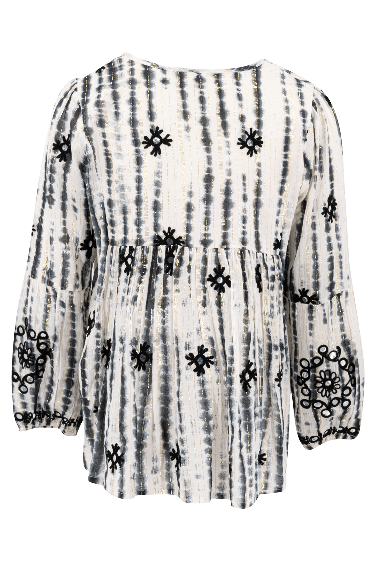 Bohemian blouse in black van ibzmode, Brands of Ibiza