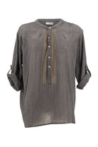 Bohemian blouse in anthracite van ibzmode, Brands of Ibiza