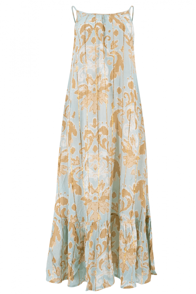 Bohemian jurk in pale blue van ibzmode, Brands of Ibiza