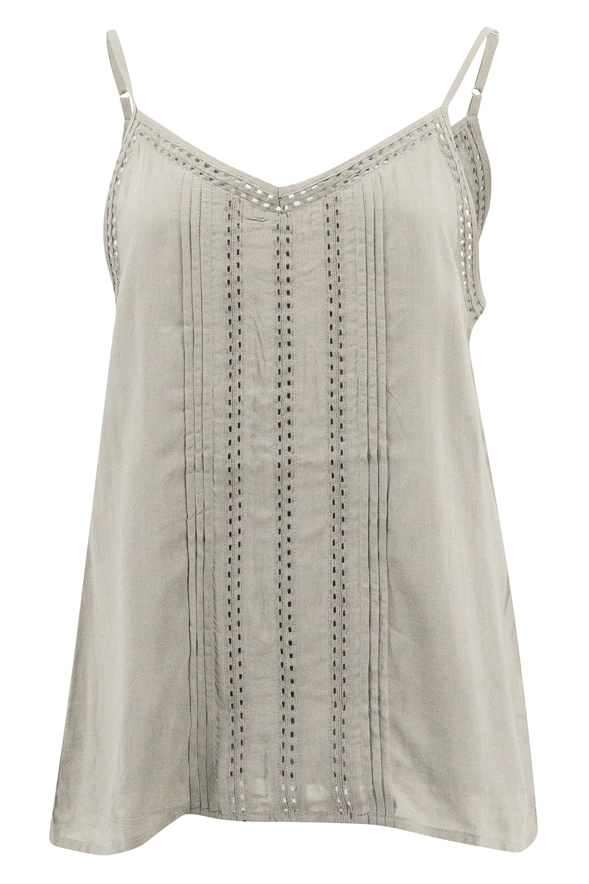 Bohemian top in khaki van ibzmode, Brands of Ibiza