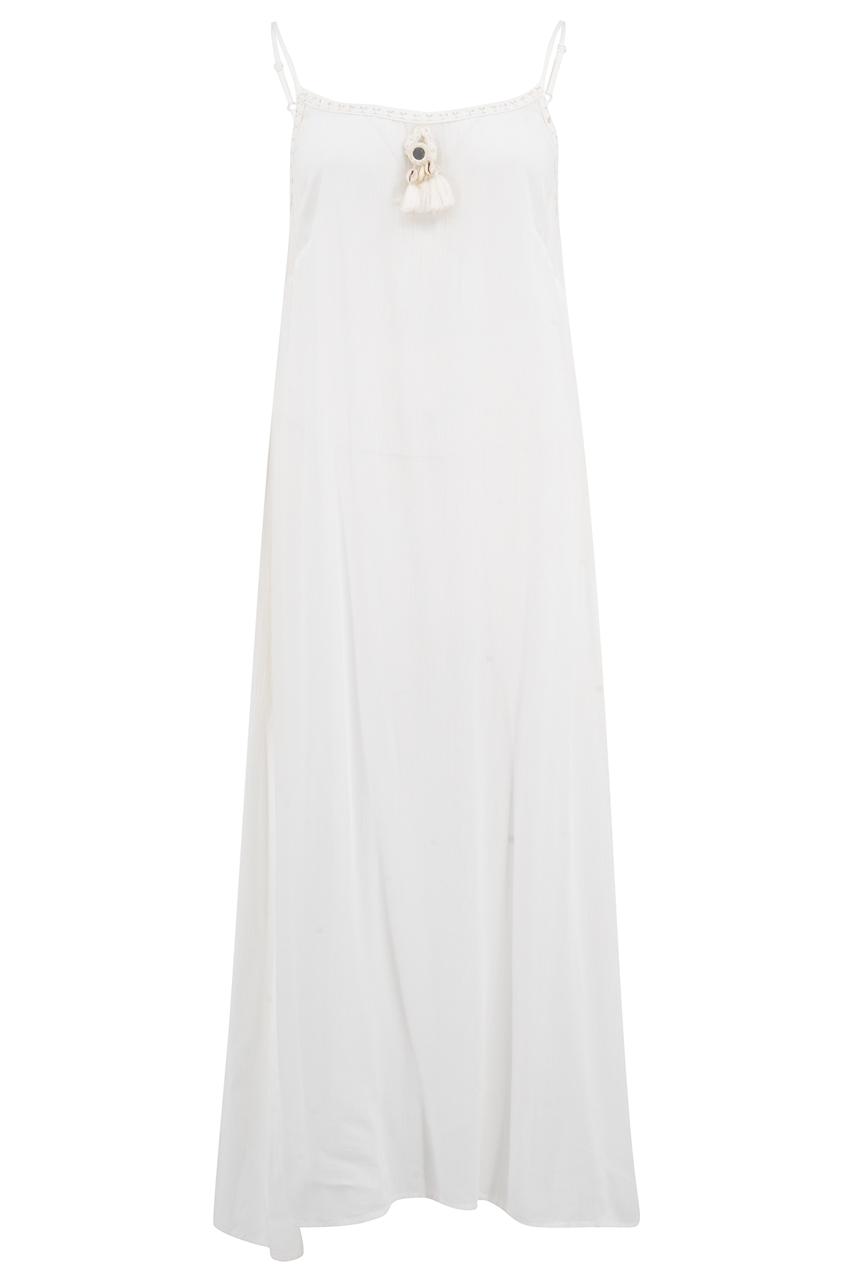 Bohemian jurk in white van ibzmode, Brands of Ibiza