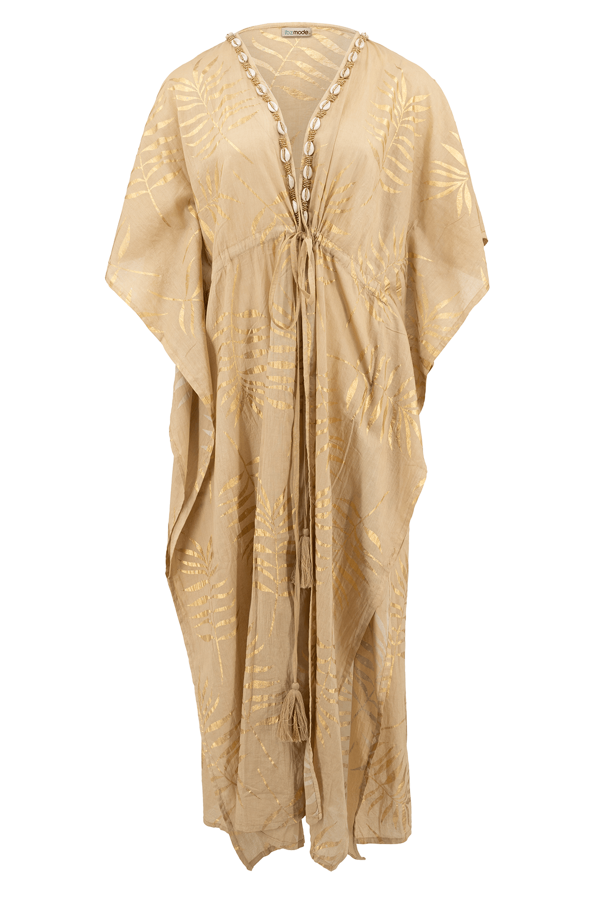 Bohemian kimono in sand van ibzmode, Brands of Ibiza