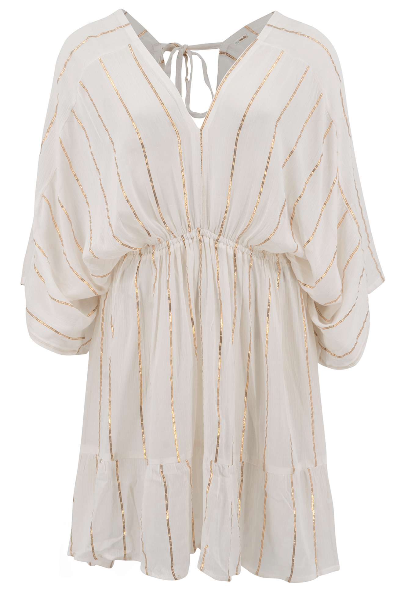 Bohemian jurk in white van ibzmode, Brands of Ibiza