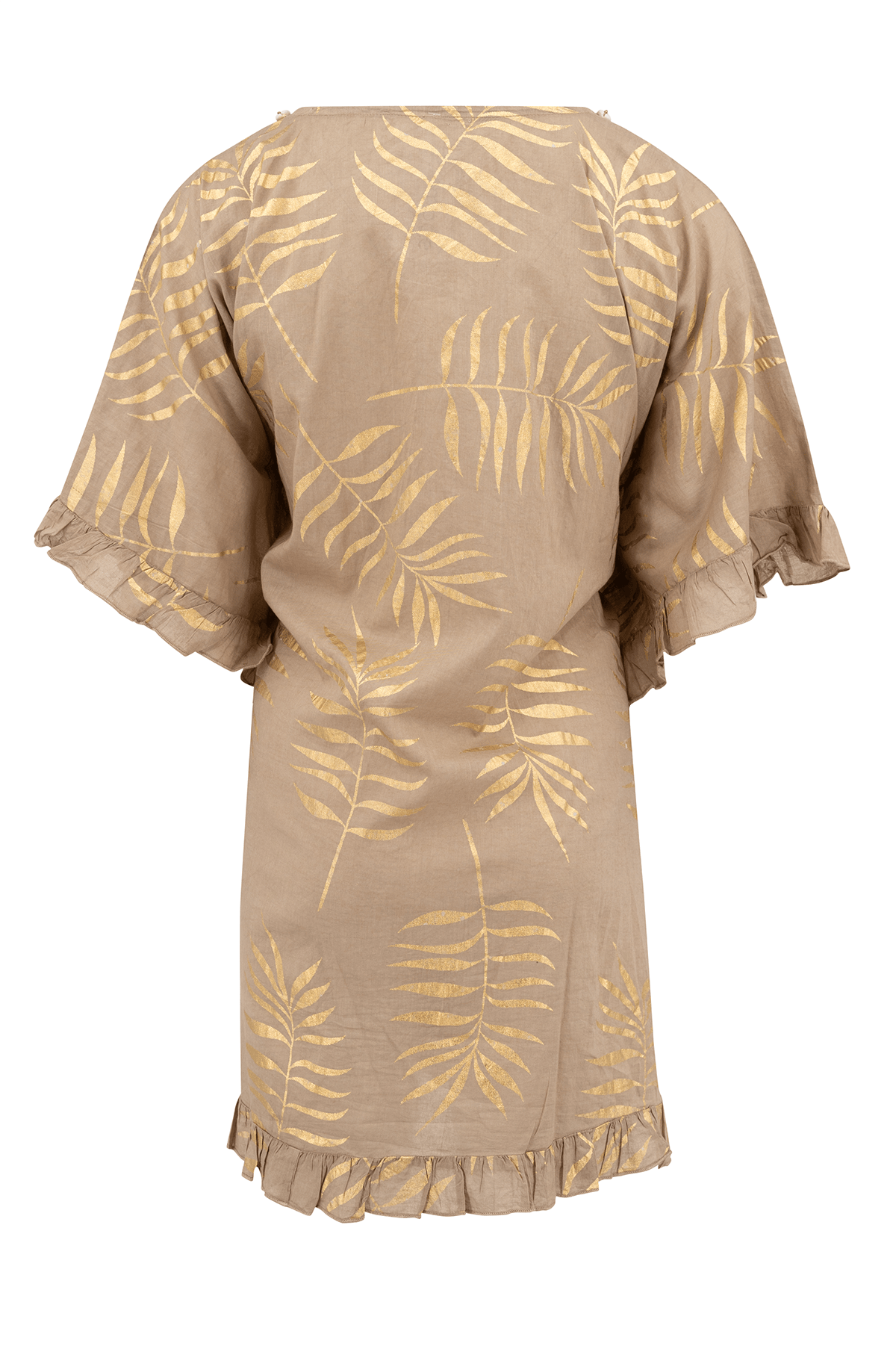 Bohemian kimono in taupe van ibzmode, Brands of Ibiza