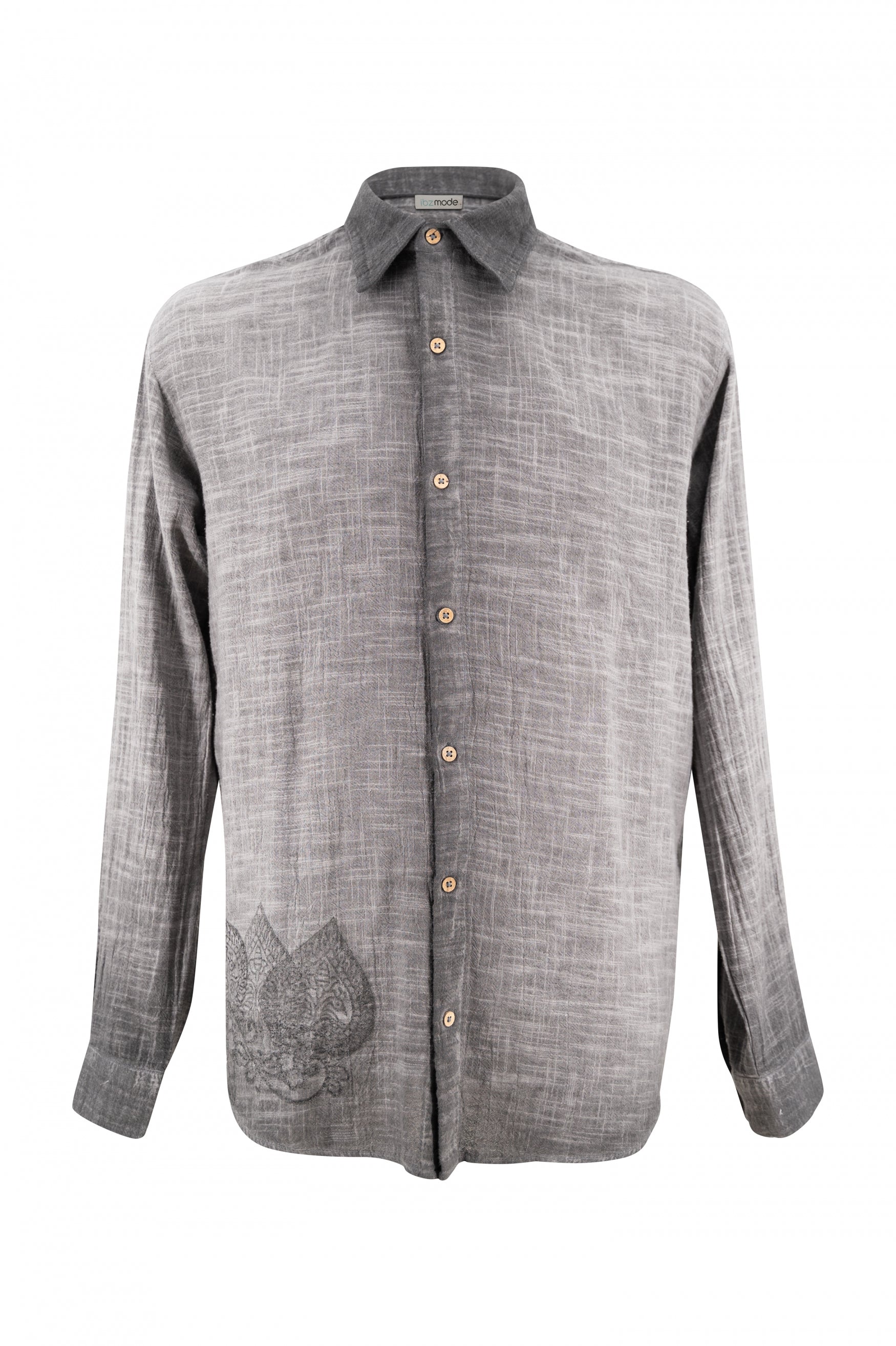 Bohemian blouse in anthracite van ibzmode, Brands of Ibiza